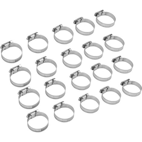 Collier De Serrage En Acier Inoxydable Pour Tuyau 38-57mm Résistant À La Pression Usage Domestique Et Industriel Lot De 20 (1/5)