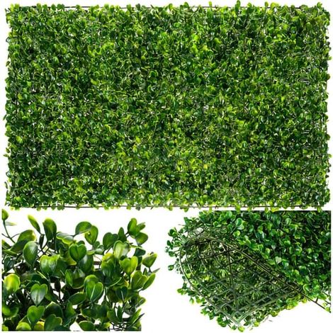 Buis - Haie artificielle pour balcon - 60 x 40 cm (1/5)