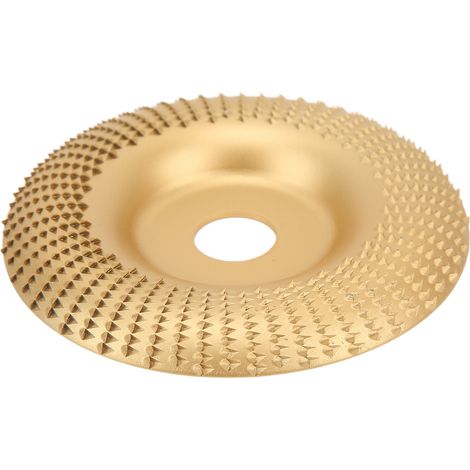 Holzschnitzscheibe, formstabil, keine Verformung, robuste Konstruktion, Schleifscheibe für Holzbearbeitung, Formscheibe, Gold (1/5)