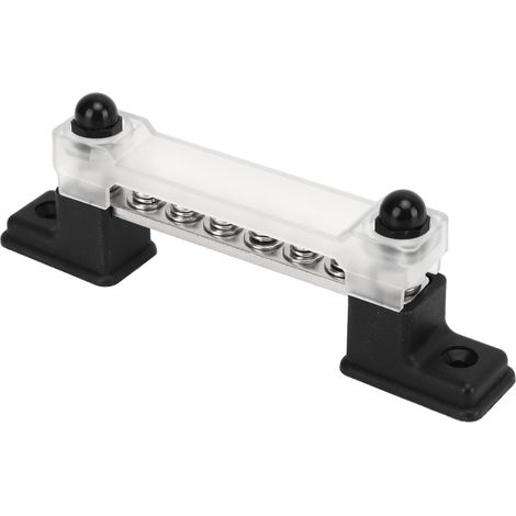 Bornier de distribution électrique à vis pour barres de mise à la terre, 6 positions, pour voitures, bateaux, yachts, camionnettes et caravanes. (1/5)