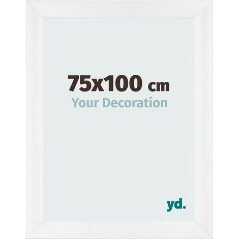 yd. - Cadre photo 75x100 - Blanc Brillant - MDF - Pisa (1/5)