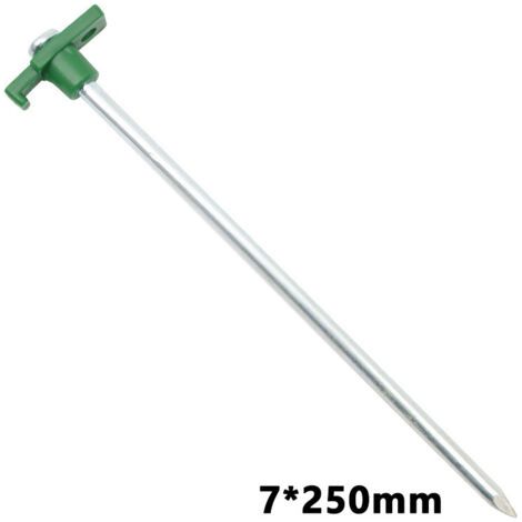 6 piquets de tente 25 cm pour sols durs et pierreux Ø 7 mm (1/3)