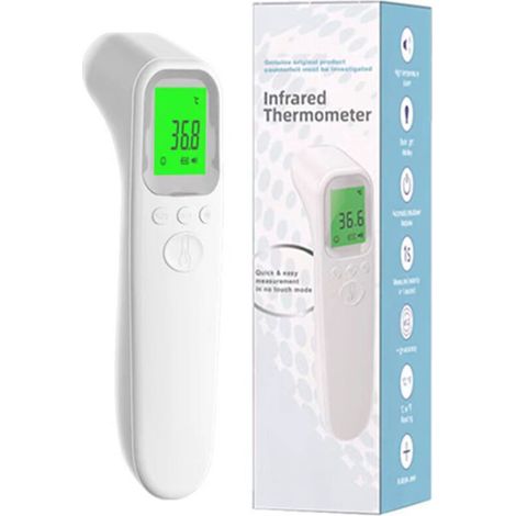 Thermomètre infrarouge, peut mesurer avec précision le moment de la fièvre, thermomètre frontal, thermomètre numérique électronique (1/4)