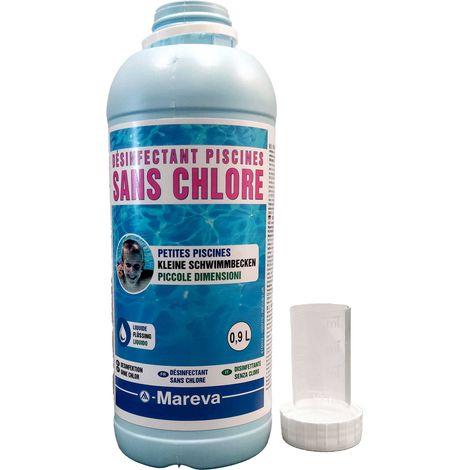 Traitement piscine sans chlore Mareva REVACIL 900 ml avec bouchon doseur