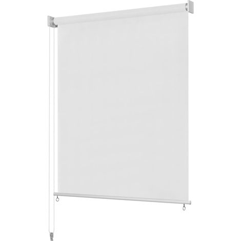 Persiana enrollable de exterior HDPE blanca 60x230 cm (1/5)