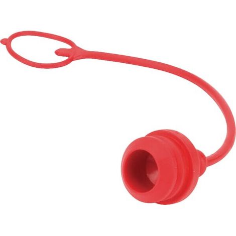 Tap贸n antipolvo PVC rojo para racor ANV 1/4" hembra FASTER TMA14R