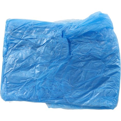 Poncho de pluie jetable imperméable en PE pour randonnée et voyage d'urgence (1/5)