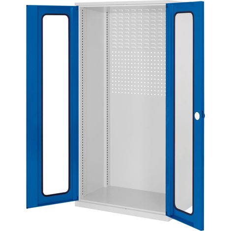 Kappes ®RasterPlan Schubladenschränke 1950x1000x600mm Sichtfenstertüren Modell 30 enzianblau