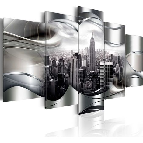 Quadro - New York di platino - 200x100 (1/4)