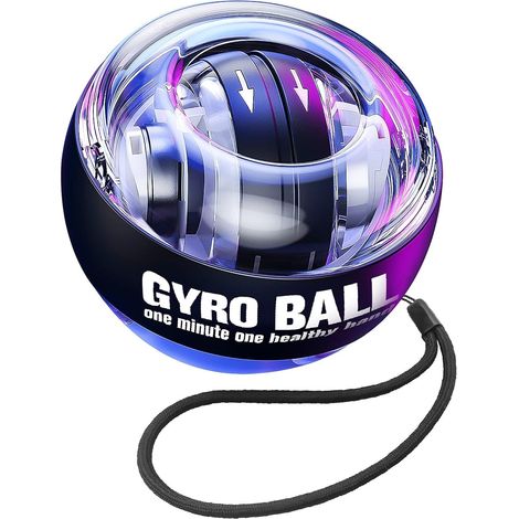 Balle d'entraînement pour poignet - Démarrage automatique du poignet - Gyroscopique - Pour renforcer les bras, les doigts, les os du poignet et les muscles (1/5)
