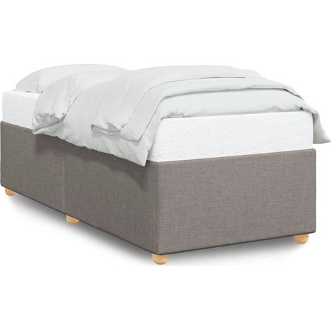 Maison Exclusive - Cadre de lit sans matelas taupe 90x200 cm tissu