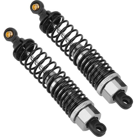 2 amortisseurs de 98 mm compatibles avec les voitures RC HSP 1/10 94106 / 94107 / 94166 / 94170 / 94118 / 94177 (en titane) (1/5)