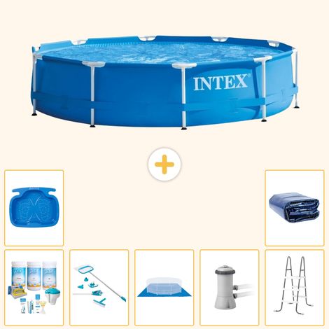 Intex Piscine Tubulaire Ronde - 366x76 cm - 8-pièces S20446 (1/5)