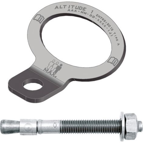 Placa de anclaje 70 mm para 3 operarios con tornillo 16 mm