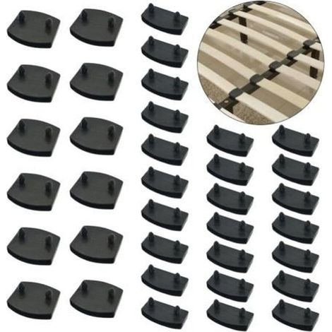 Capuchons de Lattes, 45 pièces, Accessoires de Connexion durables, Capuchons de Remplacement en Plastique, Embout de Lattes (1/4)