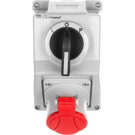 Installationssatz mit Trennschalter L-O-P 1x32A 4P 400V C32-48 IP-54 974003