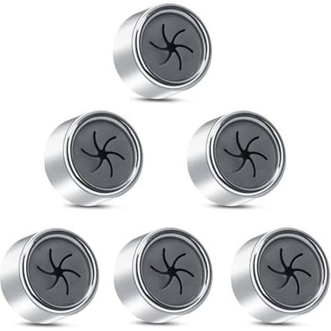 42mmx23mm Pack of 6 Tea Towel Holders, Kitchen Tea Towel Hook, Round Tea Towel Hanger for Kitchen, Bathroom and Home, Kitchen Towel Hook, Kitchen Towel Holder Without Drilling (1/5)