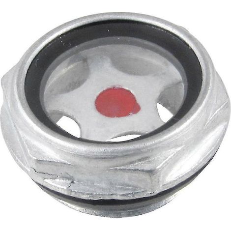 Voyant de niveau d'huile pour compresseur d'air en métal fileté mâle 26 mm (1/2)