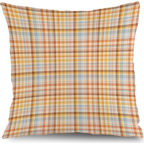 Housse de coussin imprimé symétrique, décoration canapé,40×40cm (1/5)