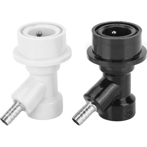 Ensemble de Connecteurs Boule pour Cuve à Keg Accueil - Connecteurs Boule de Keg à Filetage 1/4in BSPP - 2 Pièces - Accessoire de Brassage - Stainless Steel (1/5)