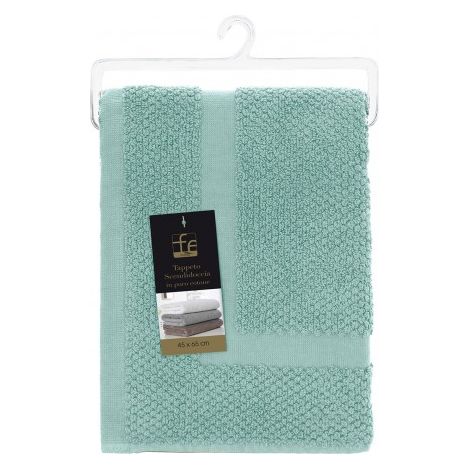 TAPPETO SCENDIDOCCIA 45X65CM ACQUA MARINA