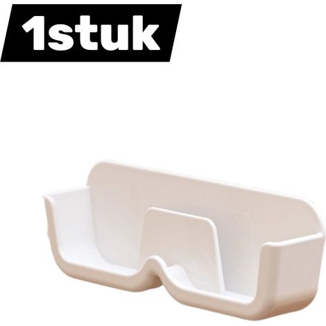 Étagère murale de rangement pour lunettes de soleil et lunettes de vue, présentoir résistant à la pression, blanc (1/5)