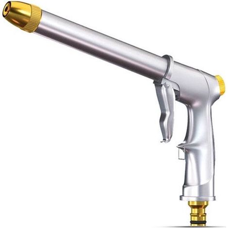 Pulvérisateur haute pression en métal pour le démarrage et le rinçage des tuyaux d'arrosage haute pression, compatible avec les tuyaux d'arrosage à filetage 3/4 pouce pour pelouses. (1/5)
