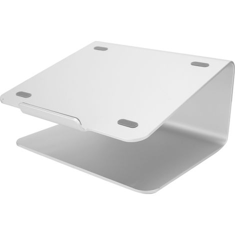 Supporto per laptop ad alte prestazioni, vassoio ergonomico, solleva lo schermo di 135 mm, rialzo in lega di alluminio, adatto per laptop da 11 a 17 pollici.