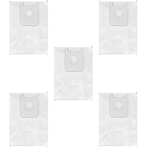 Lot de 5 pièces adapté à ROIDMI EVA SDJ06RM accessoires pour aspirateur robot Leak-Proof Design Non-Woven sac à poussière (1/5)