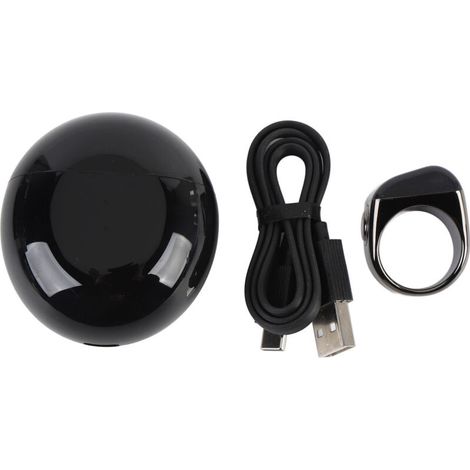 Rechargeable smart finger counter, prayer time reminder, digital, IP67 waterproof, zinc alloy, 20 mm (1/5)