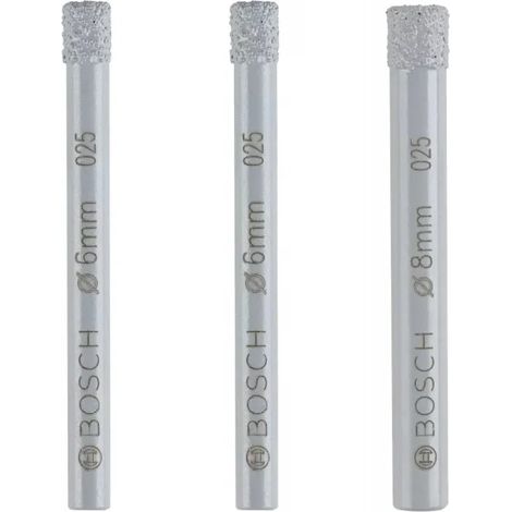 Bosch Expert for Ceramic Set di punte diamantate 3 Pz.