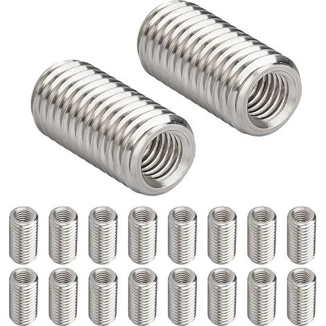 20 Pièces Insérer Écrou, M6 x 6mm Filetage Mâle M3 x 6mm Filetage Femelle Réducteurs de Filetage, Inserts Filetés, Filetage Douille (1/5)