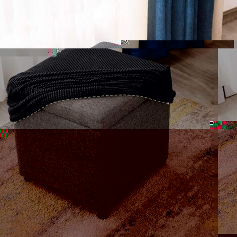 Housse de Pouf Ottomane Carrée Extensible, Housses de Repose-Pieds en Jacquard Doux pour protéger Le Repose-Pieds, Housse de Pouf avec Fond élastique