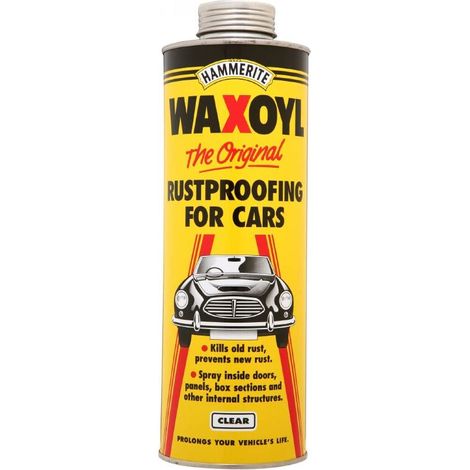 Hammerite Waxoyl Clear Protective Coating Spray 1 Litre (HMMWAXCLSZ1L)