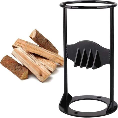 Fendeur de bûches manuel, fendeur de bois de chauffage, coupe-bois, acier au carbone, outil de fendage manuel robuste, fendeur de bûches de bois de chauffage, convient pour la maison, le (1/4)