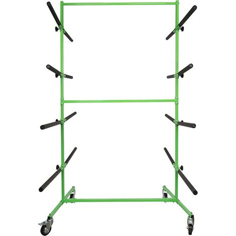 Organizzazione jbm mobile bumper storage rack capacità 60 kg doppia faccia