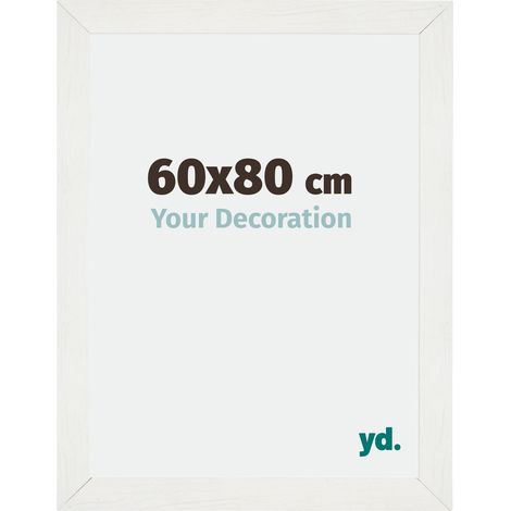 Cadre Puzzle 60x80 cm - cm - Blanc Patiné - MDF - Mura. (1/5)
