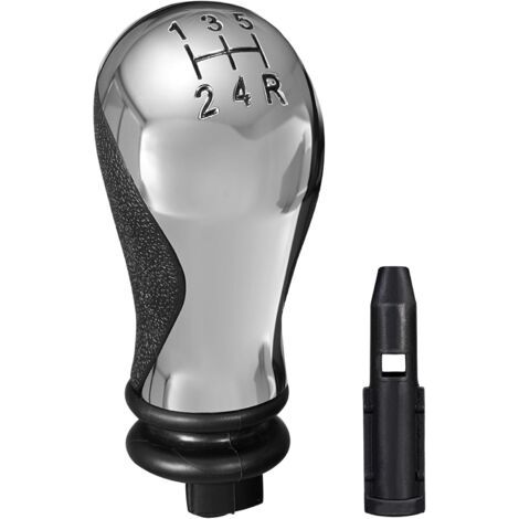 5 Speed Manual Gear Knob for Citroen C5 01-08 Xsara Picasso 1999-2008 - Black and Shiny Chrome OE 2403Y8 (1/3)