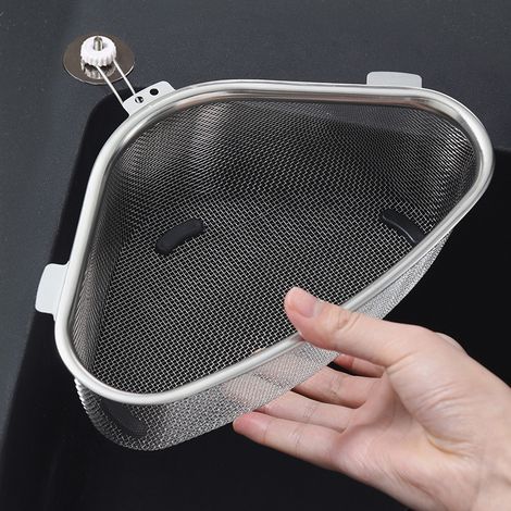 1 panier égouttoir, panier égouttoir triangulaire pour évier, passoire, égouttoir de cuisine