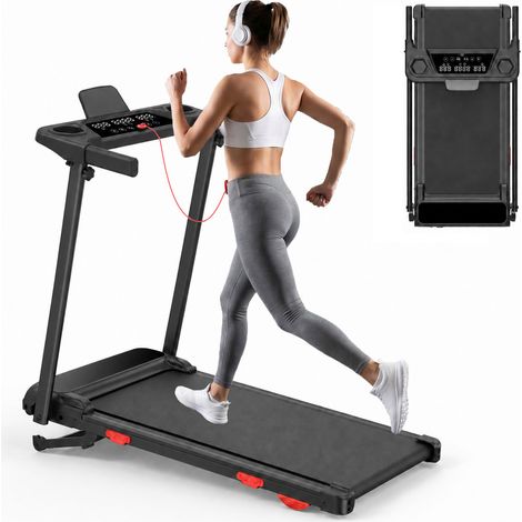 Klappbares Laufband - Xhomrattan - Automatische Steigung 15 % - 3,0 PS Motor - Geschwindigkeit 1-12 km/h - Maximale Belastung 150 kg