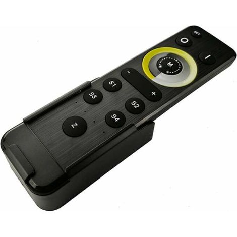 Télécommande RF universelle 2 en 1 pour contrôler les bandes LED constantes DIM (2PIN) et CCT (3PIN) avec socle vis et piles Contrôleur Eclairage Wifi Zone Récepteur