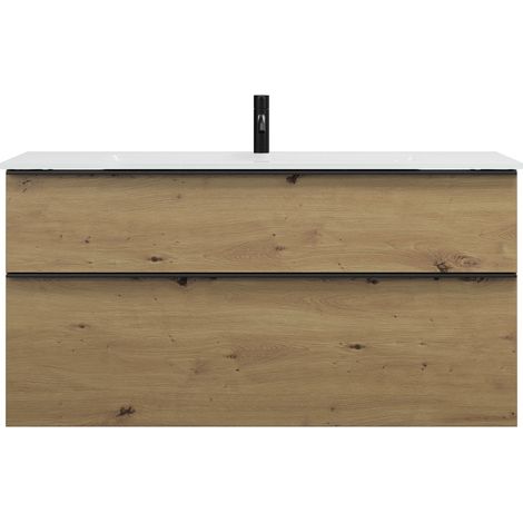 burgbad Eqio Glas-Waschtisch inklusive Waschtischunterschrank,