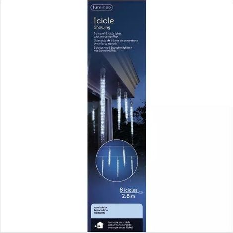 Lumineo Luci di Natale Icicle Lights 8 Icicles 2,8 metri (1/4)