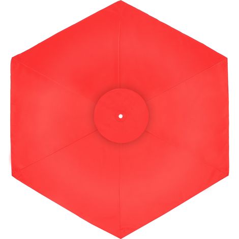 [Toldo de repuesto para sombrilla] Toldo para sombrilla de una sola manivela con ventilación, poliéster, 193 cm de diámetro, negro, verde, beige, marrón, incluye parasol. (1/5)