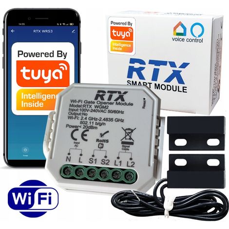 TUYA SMART WIFI CONTROLLER + SENSORE PER PORTA DA GARAGE (1/5)