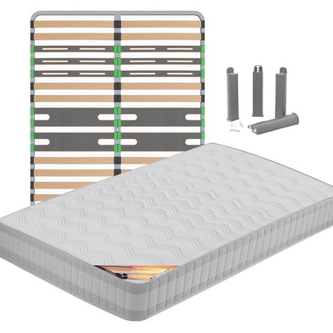 TAHITI - Pack Matelas + AltoZone 140x190 + Pieds (1/5)