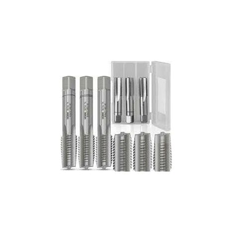 Machuelo M18x2,50mm, Artpol, 3 unidades, para roscado de paso grueso en metales, herramienta precisa y duradera para trabajos manuales de alta calidad.