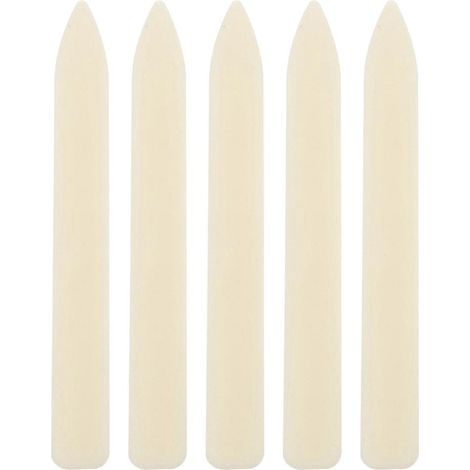 Outil de pliage en plastique (lot de 5) : ouvre-lettres, plieur de papier, outil de loisirs créatifs.-20.50X2.40X0.50CM-Beige