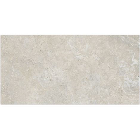 Carrelage effet Travertin Gris Beige 151x75,5x0,9 cm In&Out Castorel - Sol et mur intérieur et Sol extérieur (vendu par carton de 2,28 m²) - RO'MA CARRELAGE