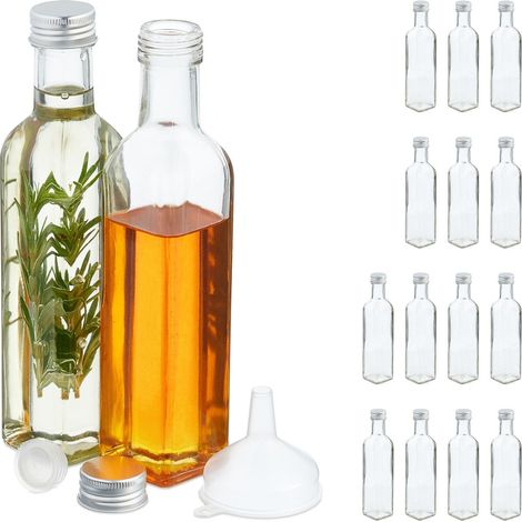 250 ml Glasflaschen für Likör, Saft, Öl